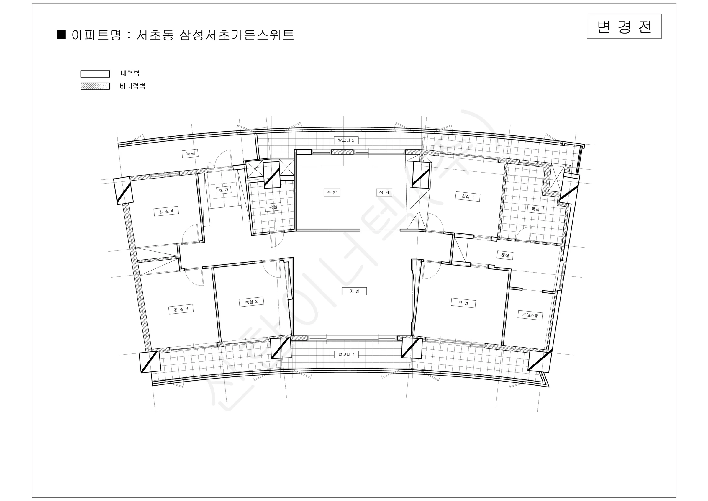 서울특별시 서초구 서초동 삼성서초가든스위트 공동주택 행위허가 도면 2