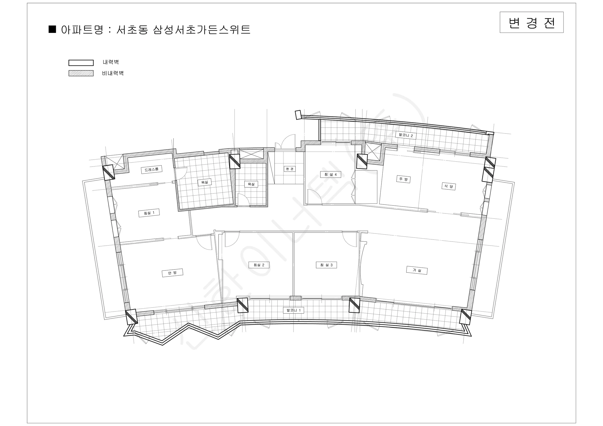 서울특별시 서초구 서초동 삼성서초가든스위트 공동주택 행위허가 도면 1