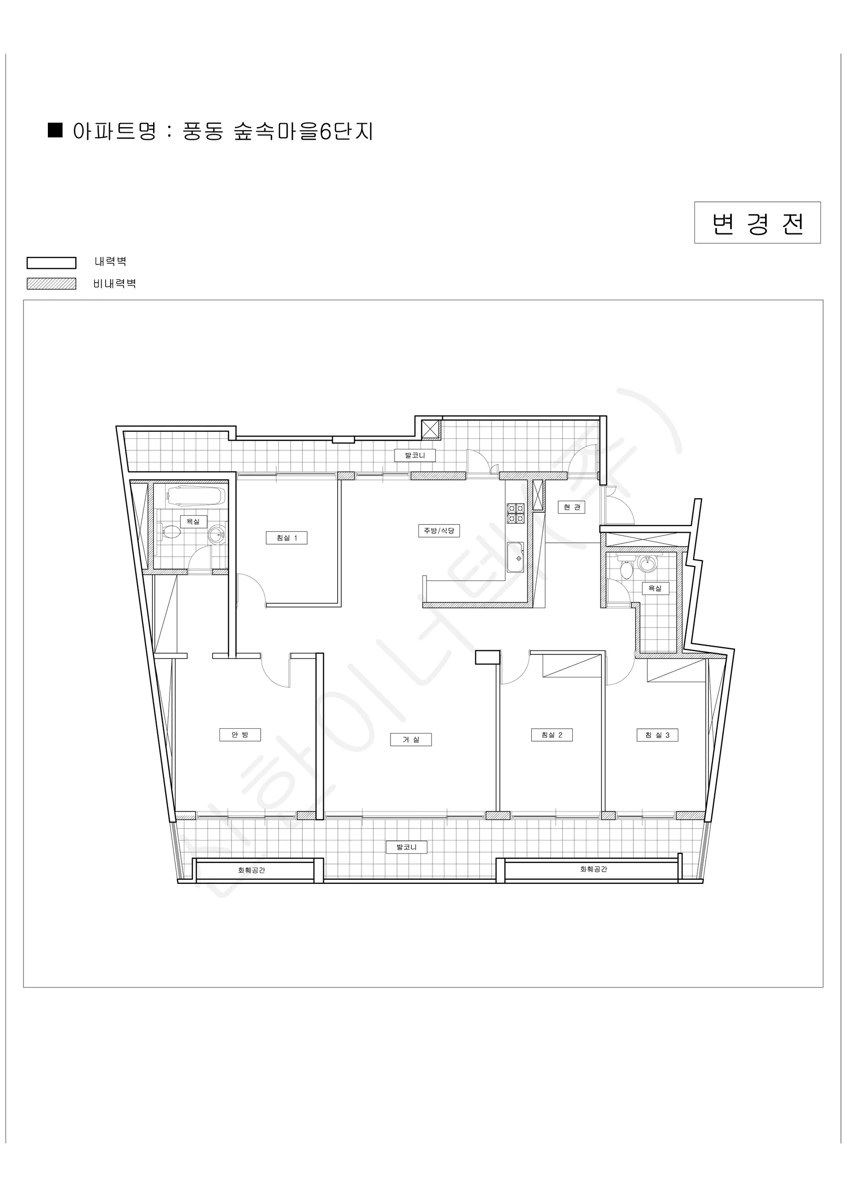 경기도 고양시 풍동 숲속마을6단지 공동주택 행위허가 도면 3