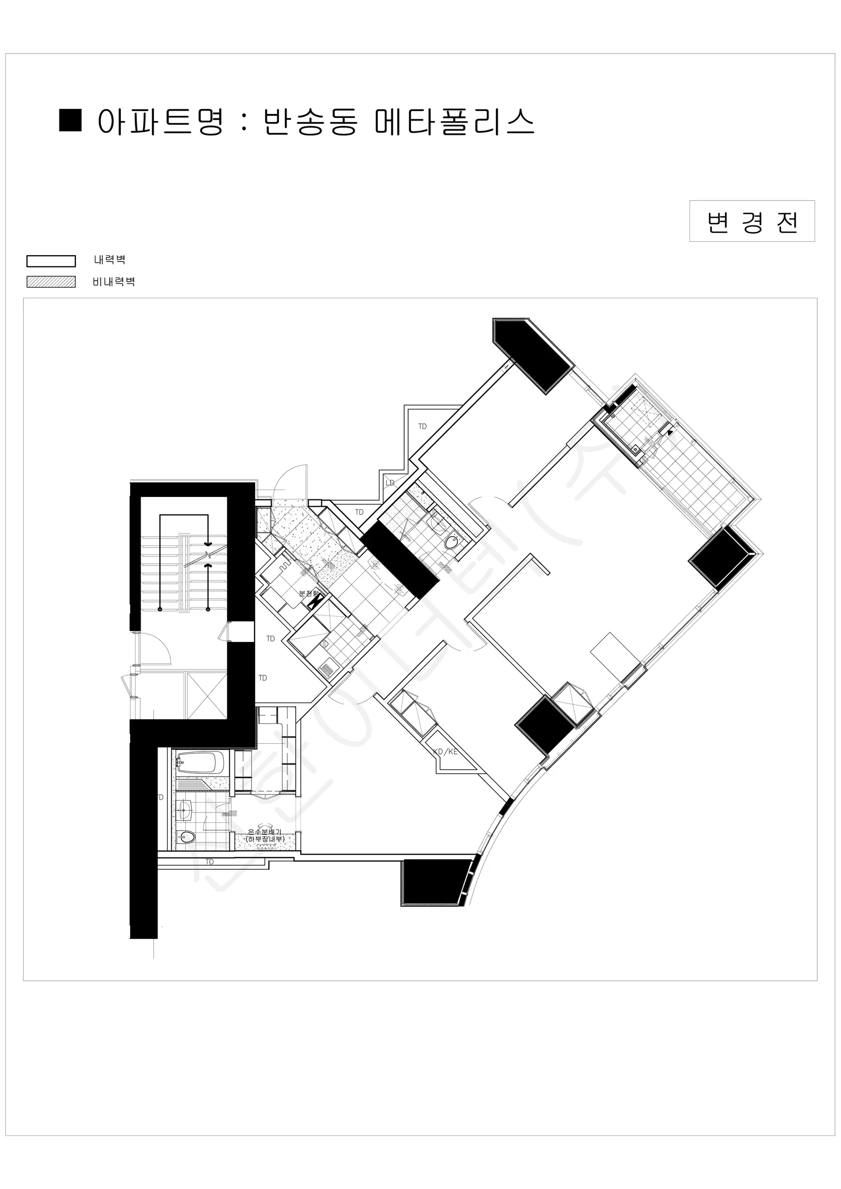 경기도 화성시 능동 푸른마을 포스코더샾2차 공동주택 행위허가 도면 1